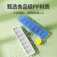Food-Grade Multi-Layer Ice Cube Tray with Lid and Large Capacity Storage Box for Homemade Ice Cubes