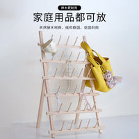 Wooden Thread Spool Holder for Sewing Machine, Large Cone Thread Organizer, Home Bobbin Storage Rack