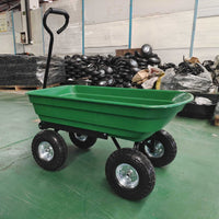 75L Garden Dump Cart with Tow Hitch