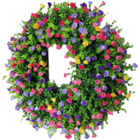 Spring Floral Wreath for Festival Decoration and Garden Hanging