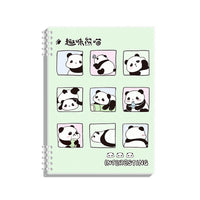 Cute Cartoon Panda Loose-Leaf Notebook A5/B5 Lined Detachable Notepad for Students