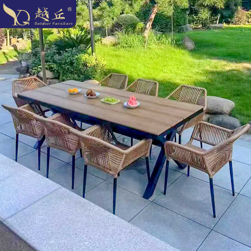 Outdoor Rattan Wicker Patio Dining Set with Chairs and Table, Weather-Resistant for Garden Balcony
