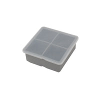 Large Food-Grade Soft Silicone Ice Cube Tray with Lid for Home Use, Square Ice Maker, Ice Block Mold, Complementary Food Grid