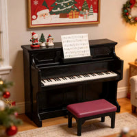DIY Miniature Dollhouse Kit with Musical Instrument and Cat World Scenes