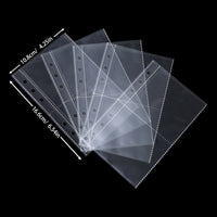 A4/A5 Clear PP Thickened Loose-Leaf Pages for Postcard & Card Storage