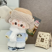 20cm Cotton Doll Clothes Set: Overalls, Skirts, and Outfits for Plush Dolls