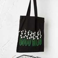 Sashiko Embroidery DIY Canvas Bag Kit for Beginners