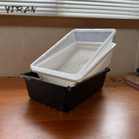 Clear Plastic Seedling Trays for Succulents and Sprouts, 26x18cm