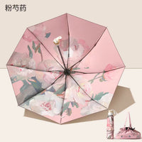 Double-Layer Inverted Umbrella, 8-Rib Windproof UV Protection Sun/Rain Umbrella