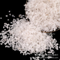 Natural White Crystal Crushed Stones for Aromatherapy, Fish Tanks, and Planter Decor