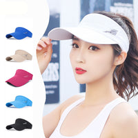 Quick-Dry UV Protection Sun Hat for Women, Lightweight Breathable Outdoor Sports Visor with Extended Brim