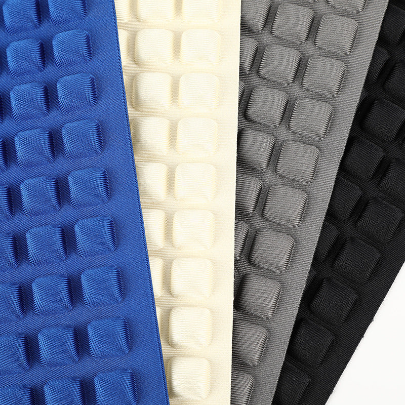 EVA Composite Elastic Knitted Fabric Lycra Embossed 3D Grid Pattern Neoprene Material