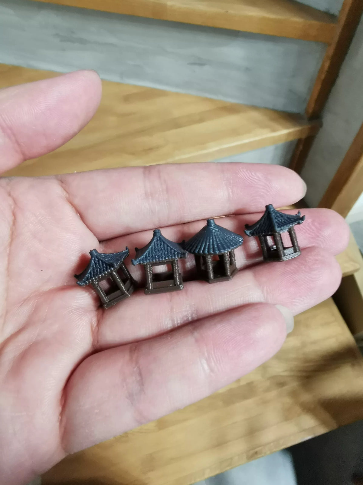Miniature Pavilion Micro Landscape Ornaments for Bonsai and Zen Gardens