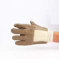 Thickened Short Cowhide Welder Gloves for High-Temperature Protection