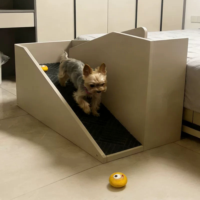 Pet Ramp for Bedside, Small Dog Stairs, Pet Ladder for Getting on Bed