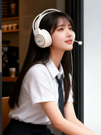 USB Headset with Built-in Sound Card and Microphone for English Listening & Speaking Exams