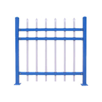 Wrought Iron Zinc Steel Fence Panel for Villas, Schools, and Gardens