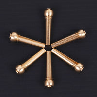 Brass Bridge Pins for Acoustic Guitar - Set of 6