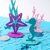 Mermaid Theme Party Decoration Set with Felt Ornaments and Balloons