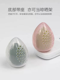 Silicone Makeup Sponge Holder, Portable Travel Beauty Blender Case, Dustproof & Breathable