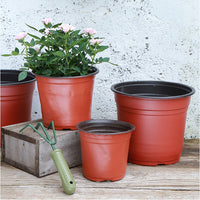 Two-Tone Soft Plastic Nursery Pots for Succulents and Green Plants