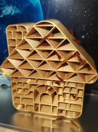 Fish Tank Shelter House for Fish and Shrimp, Nursery, Breeding, Submersible Hollow 3D Printed Landscaping Decoration