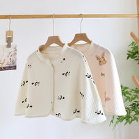 Cotton Air-Layer Maternity Nursing Shawl Poncho for Postpartum Women