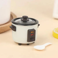 Dollhouse Miniature Rice Cooker Model for Pretend Play Kitchen Scene