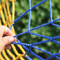 Colorful Safety Net for Balcony Stairs, Anti-Fall Protection, Climbing, Decoration, Nylon Rope Mesh
