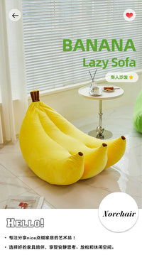 Norchair Trendy Creative Lazy Sofa Nordic Living Room Home Banana Lounge Chair Bedroom Leisure Single Bean Bag