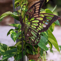 Butterfly Silhouette Garden Stake Metal Art Decor for Outdoor Yard and Lawn