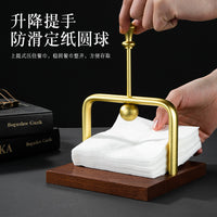 Sapele Solid Wood Napkin Holder for Restaurant Cafe Hotel Guest House Tabletop Tissue Dispenser