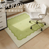 Square Office Chair Mat for Hardwood Floors and Carpets, Non-Slip Floor Protector for Home and Office