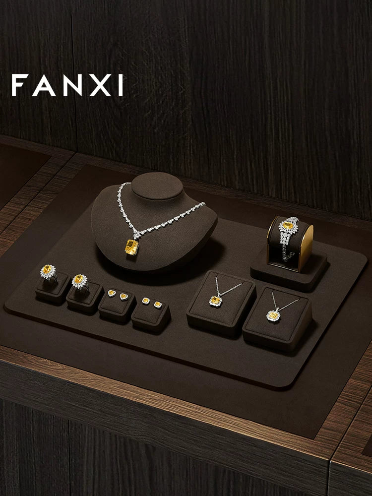 FANXI Premium Jewelry Display Stands for Necklaces, Rings, Bracelets, and Pendants