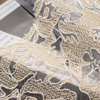 Mesh Sequin Embroidered Fabric for Girls' Dresses and Skirts