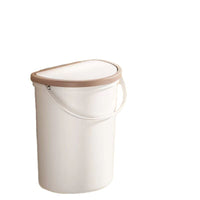 Wall-Mounted Trash Can with Lid for Kitchen and Bathroom, Punch-Free Hanging Waste Bin