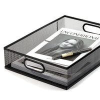 A3/A4 Metal Mesh File Basket Desk Organizer for Documents & Bills