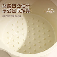Portable Foot Spa Basin with Massage Points, Thickened Plastic Foot Soaking Tub for Home Use