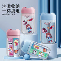 Portable Travel Toothbrush Holder and Mouthwash Cup Set