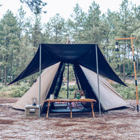 Three Little Donkeys Indian Pyramid Outdoor Camping Tent Thickened Blackout Double-Layer Rainproof Spire Tent