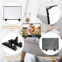 Sublimation Coated Rock Slate Photo Frame Blanks for Heat Transfer Printing
