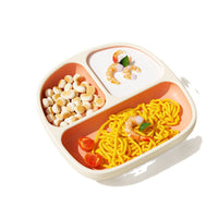 Baby Silicone Divided Plate, Food Grade Training Feeding Bowl for Infants and Toddlers, One-Piece Design