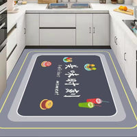 Diatomaceous Earth Kitchen Mat Non-Slip Absorbent Oil-Proof Quick Dry Bathroom Floor Mat