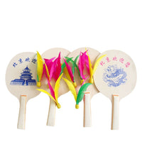 Wooden Paddle Ball Racket Set for Adults, Includes 3 Shuttlecocks, Multiple Options for Beach Tennis, Badminton, and Squash