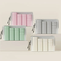 Travel Toiletry Bottle Set for Shampoo, Lotion, and Creams - 11-Piece Refillable Cosmetic Containers