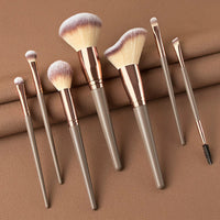 7-Piece Soft Bristle Makeup Brush Set for Foundation, Blush, Eyeshadow, Concealer, and Powder