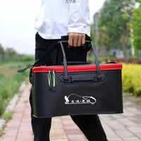 Foldable Fishing Bucket Live Fish Box Thickened Water Container for Fishing Gear and Supplies
