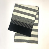Men's Plaid Cashmere Blend Knitted Scarf, Thickened Warm Winter Jacquard Design