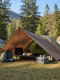 Lightweight 19-Point Tarp Shelter for Outdoor Backpacking and Hiking - Waterproof Sunshade