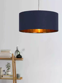 Nordic American Country Style Fabric Pendant Light for Living Room Bedroom Study Restaurant Bar